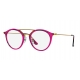 RAY BAN  RX7097 5631 Acétate injecté violet & rouge branches bronze et cuivre forme ronde